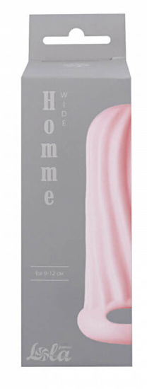 Lola Games Homme Wide Pink 9-12 cm návlek pro zvětšení penisu