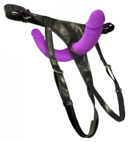 Sweet Smile Super Soft Double Strap On Purple