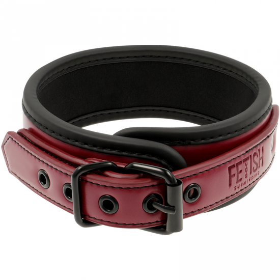 FETISH SUBMISSIVE DARK ROOM COLLAR WITH LEASH