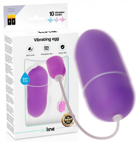 Online Waterproof Vibrating Egg Purple