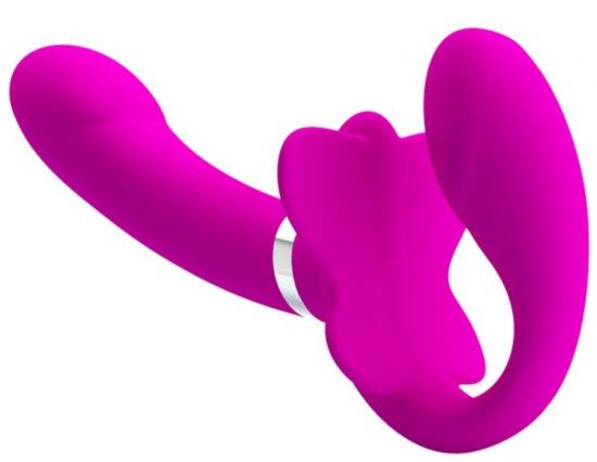 Pretty Love Valerie Strap-On Vibrator Pink