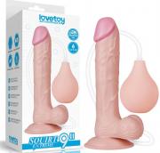 LoveToy Squirt Extreme Dildo 9" (22 cm), realistické stříkající dildo