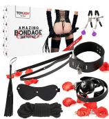 ToyJoy 8 dílná BDSM pomůcek Amazing Bondage Sex Toy Kit