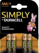 Duracell Simply Alkaline Battery  Aaa Lr03